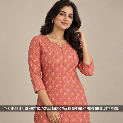Pure Bandhani Silk Fabric - F7474