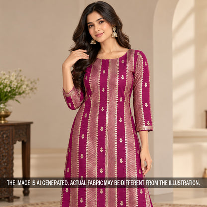 Banarasi Brocade Silk Fabric - F7484