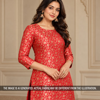 Banarasi Brocade Silk Fabric - F7491