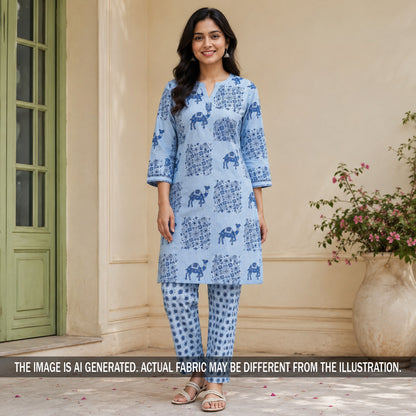 Printed Flex Cotton Fabric - F7343