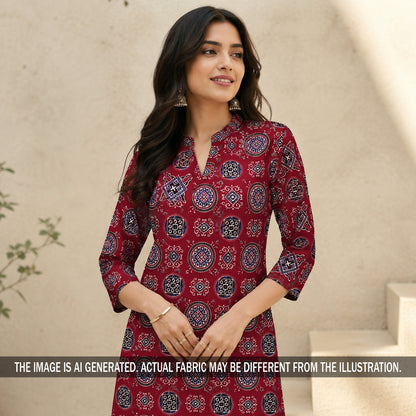 Printed Modal Satin Fabric - F7347