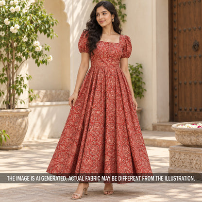 Printed Modal Satin Fabric - F7387