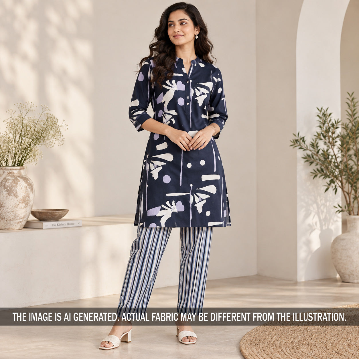Printed Modal Satin Fabric - F7390