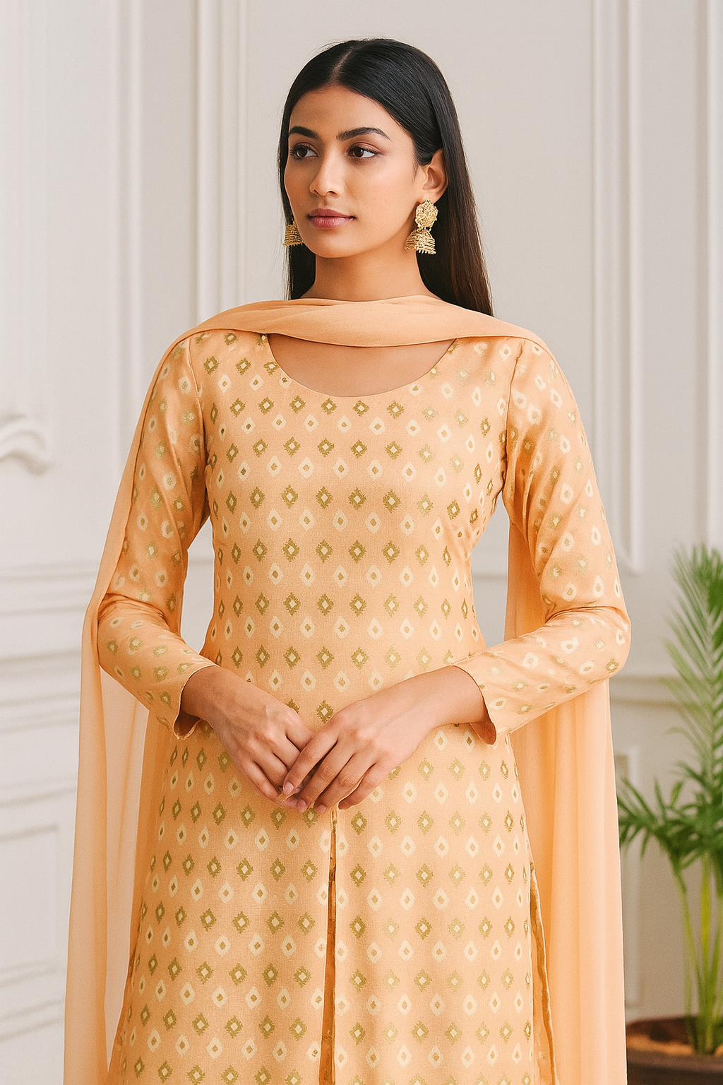 Banarasi Brocade Fabric-F4355