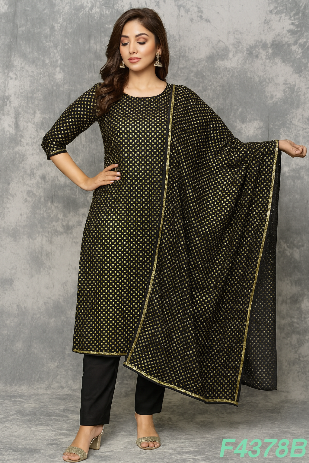 Brocade Fabric-F4378