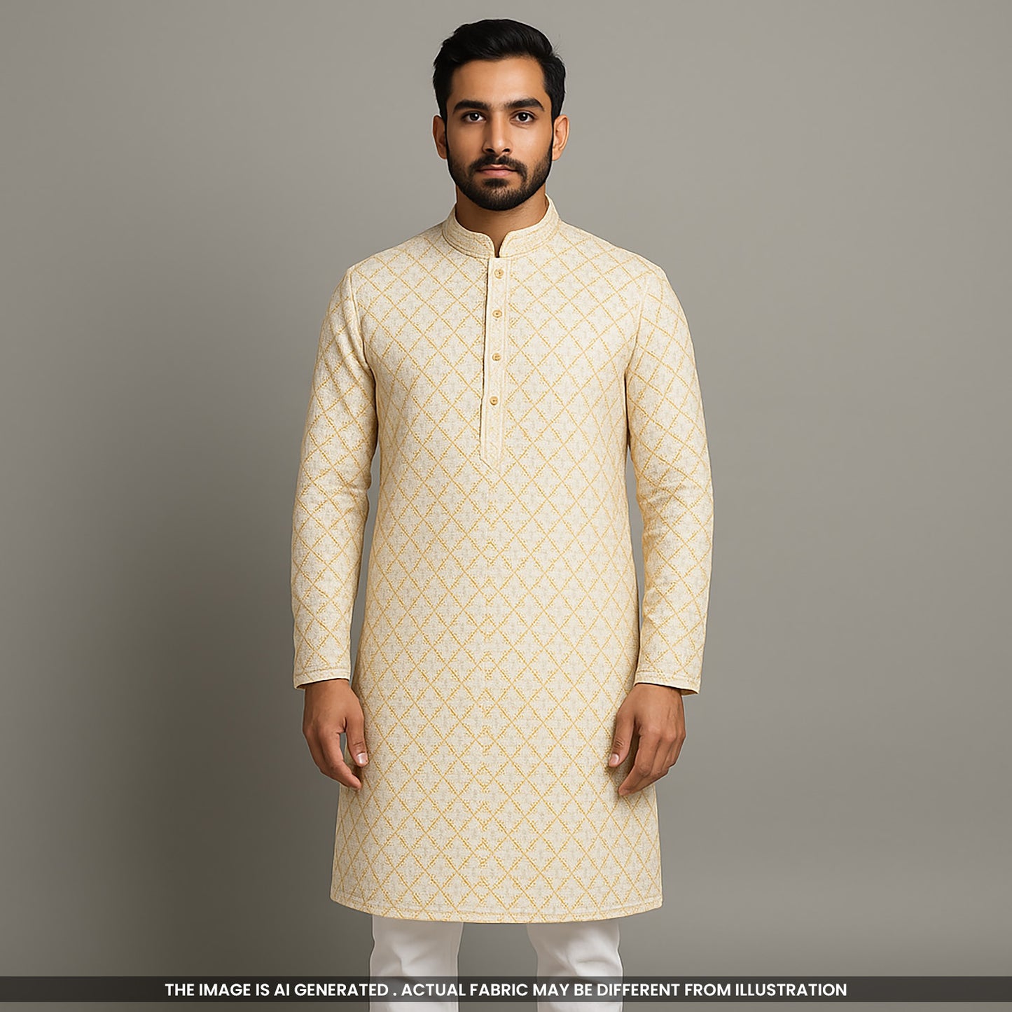 Dyeable Thread Sequins Embroidered Georgette Fabric-F3647