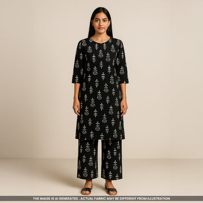 Digital Printed Rayon Cotton Fabric-F3694