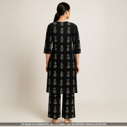 Digital Printed Rayon Cotton Fabric-F3694