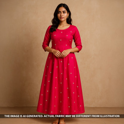 Cut Dana Sequins Work Chinon Chiffon Fabric-F5088