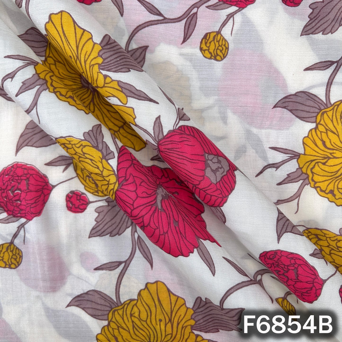 Printed Muslin Cotton Fabric - F6854