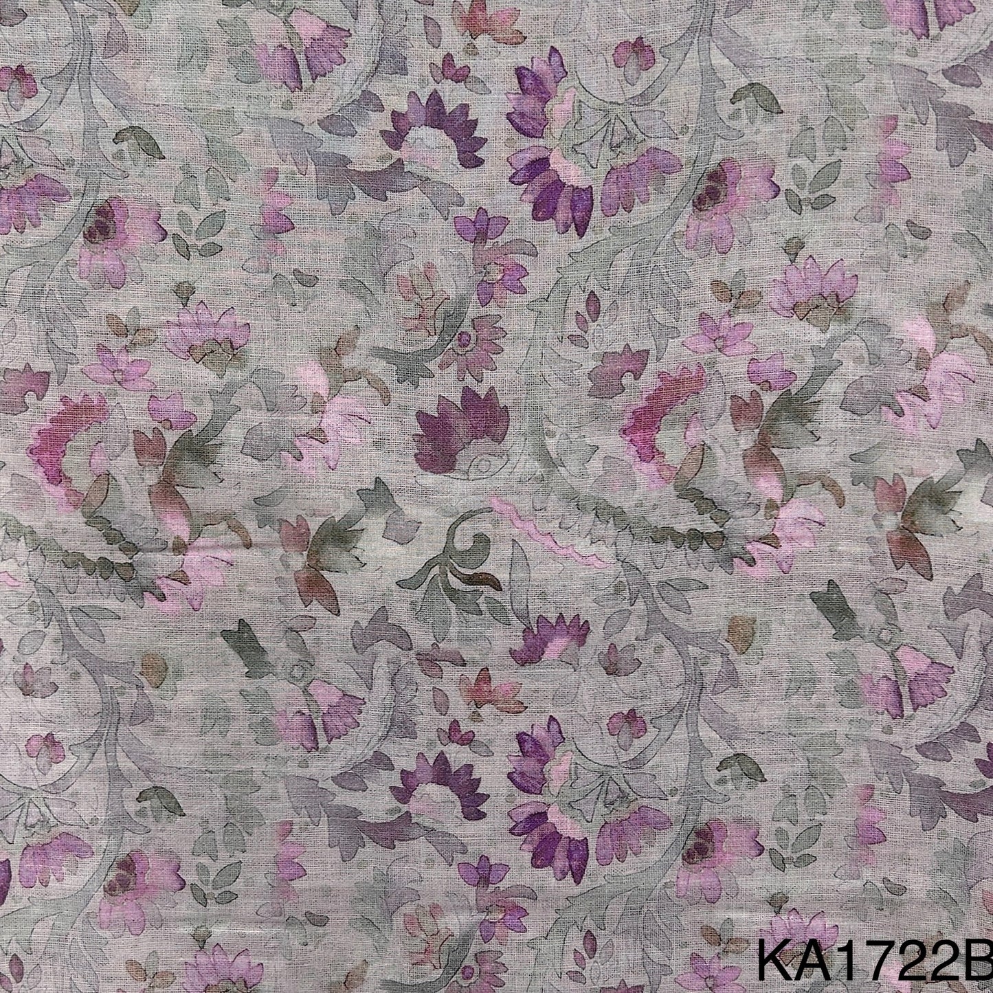 Printed Pure 2 X 2 Rubia cotton Fabric-KA1722