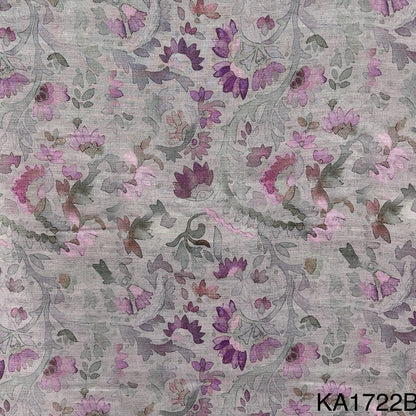 Printed Pure 2 X 2 Rubia cotton Fabric-KA1722