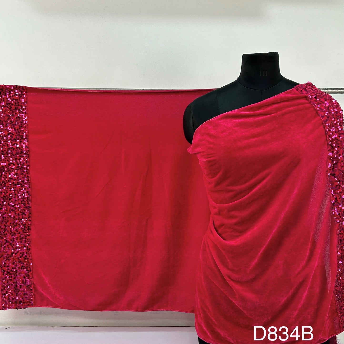 Velvet Sequins Dupatta -D834
