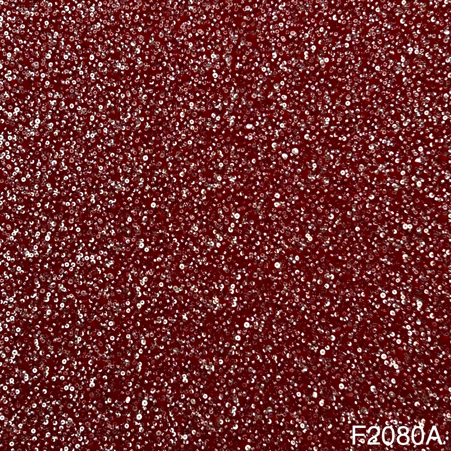 Cut Dana Work Sequins Embroidered Velvet Fabric-F2080