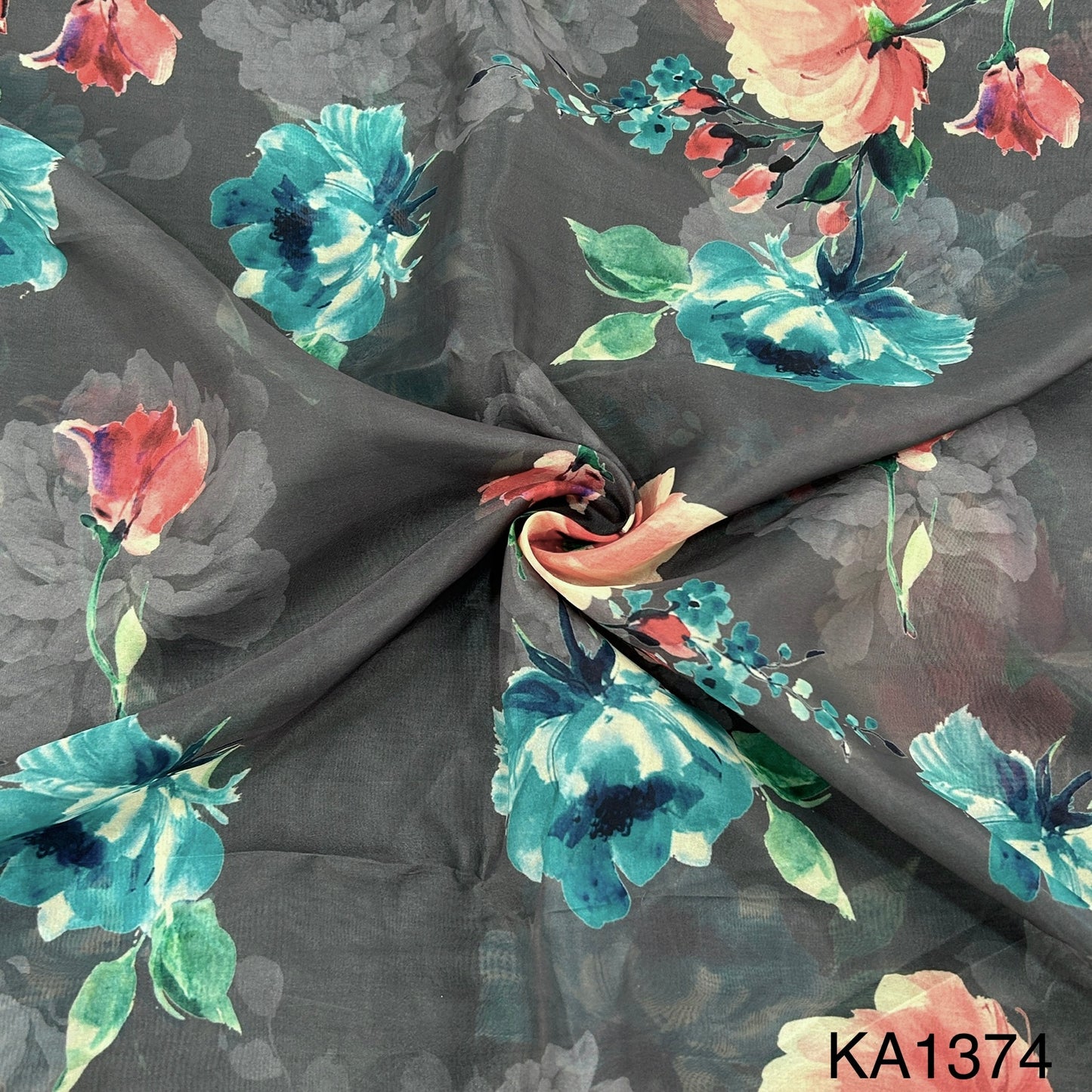Printed Organza Fabric-KA1374