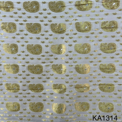 Dyeable Banarasi Georgette Fabric-KA1314