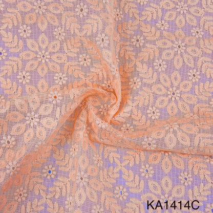Embroidered Kota Cotton Fabric-KA1414