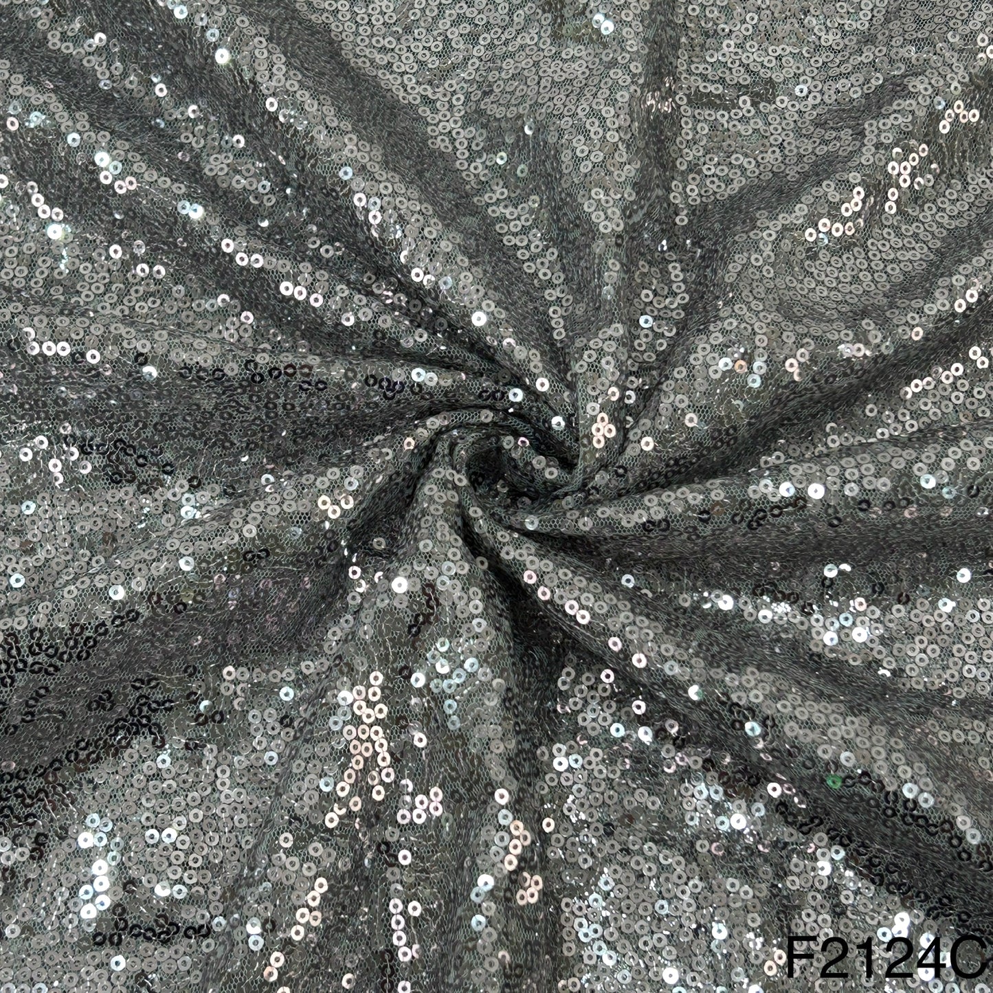 Sequins Net Fabric-F2124