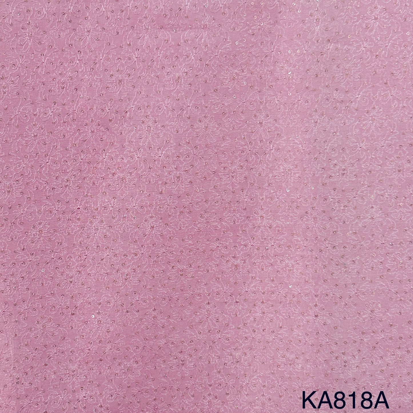 Embroidered Sequins Chanderi Fabric-KA818