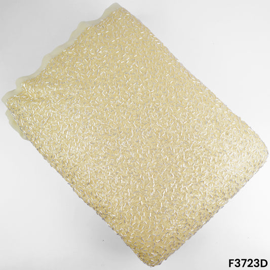 Cut Dana Thread Sequins Embroidered Georgette Fabric-F3723