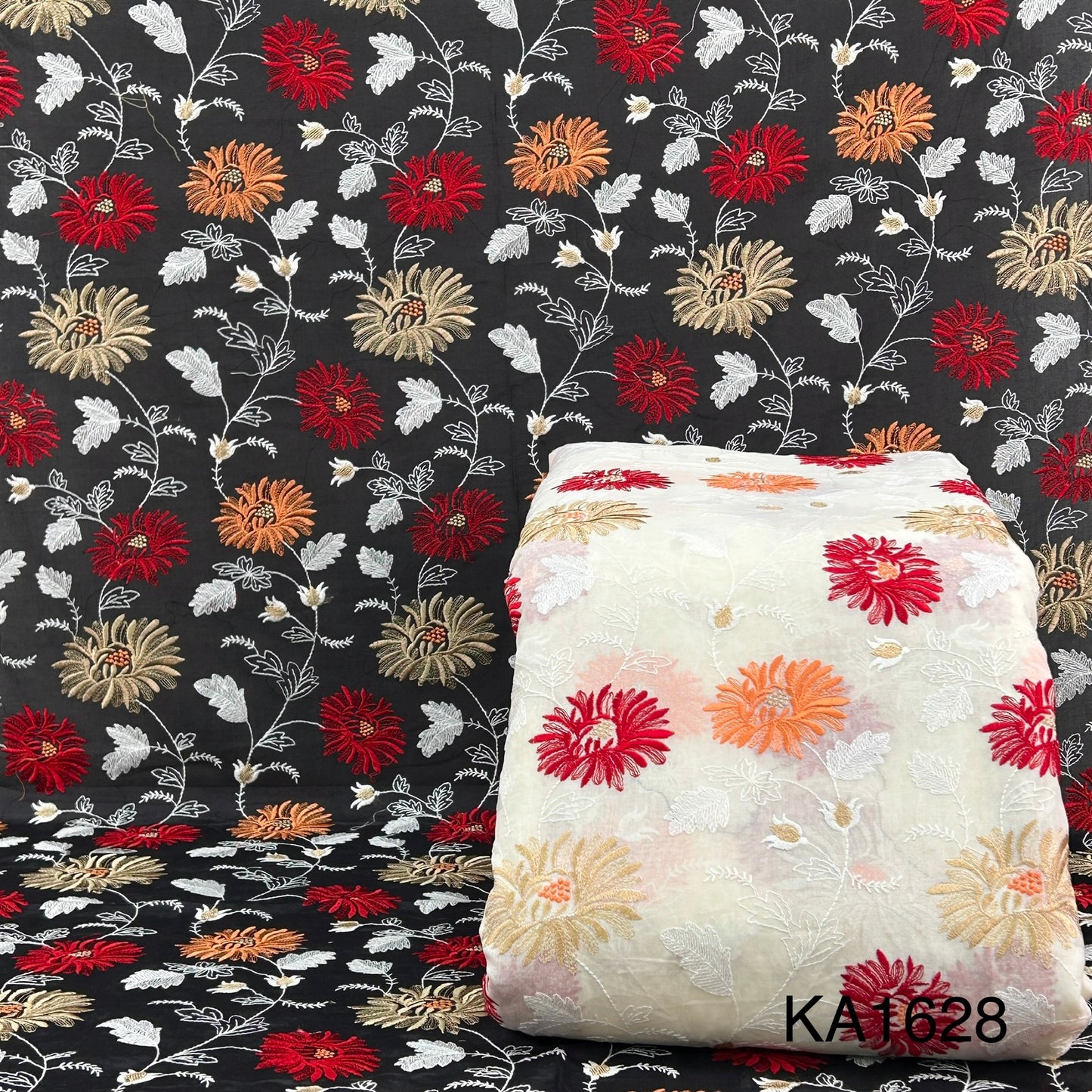 Embroidered Cotton FABRIC-KA1628