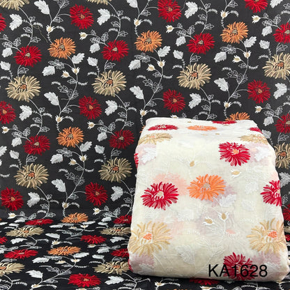 Embroidered Cotton FABRIC-KA1628