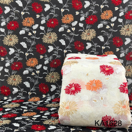 Embroidered Cotton FABRIC-KA1628