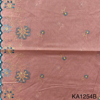 Embroidered Kota Cotton Fabric-KA1254