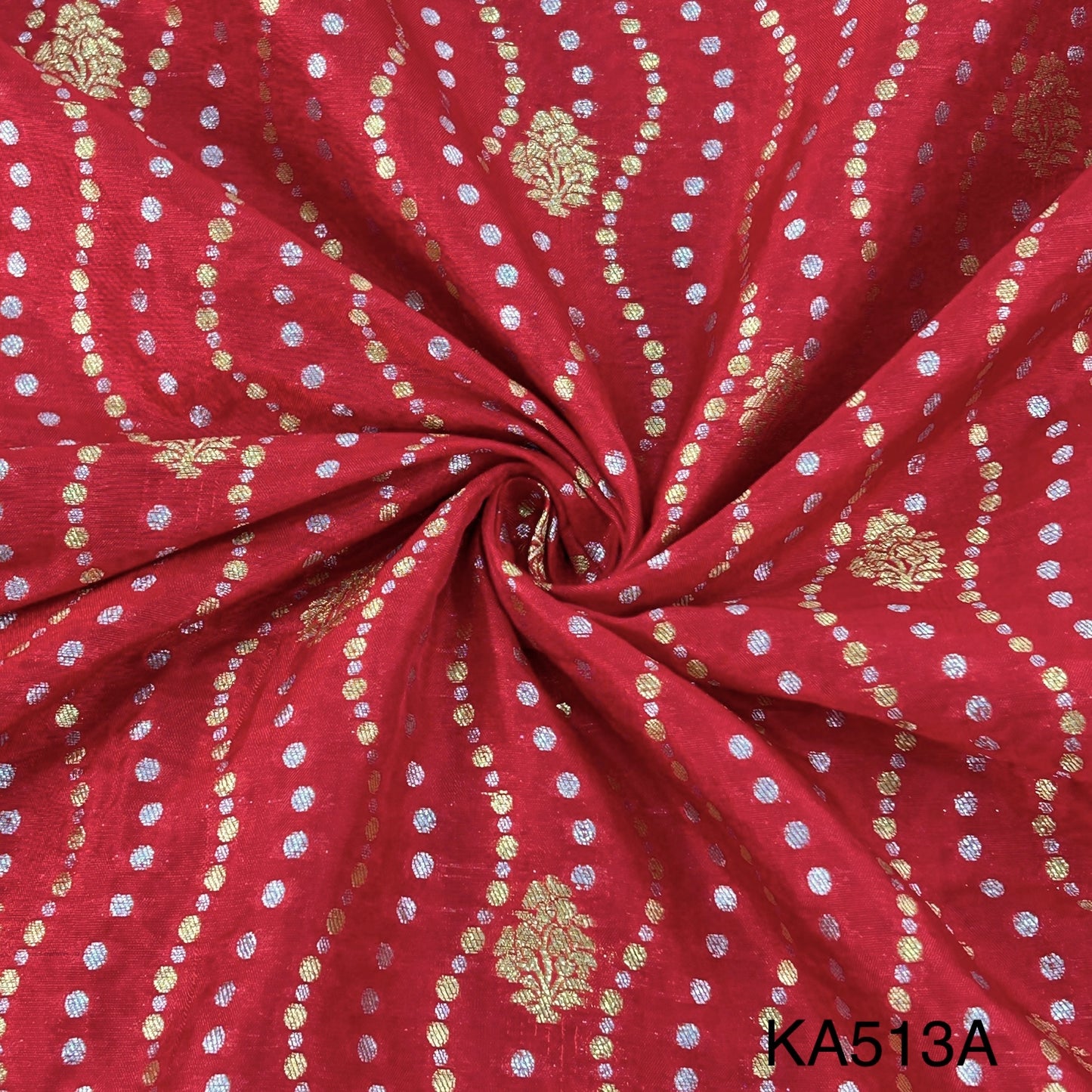 Silk Brocade Fabric-KA513