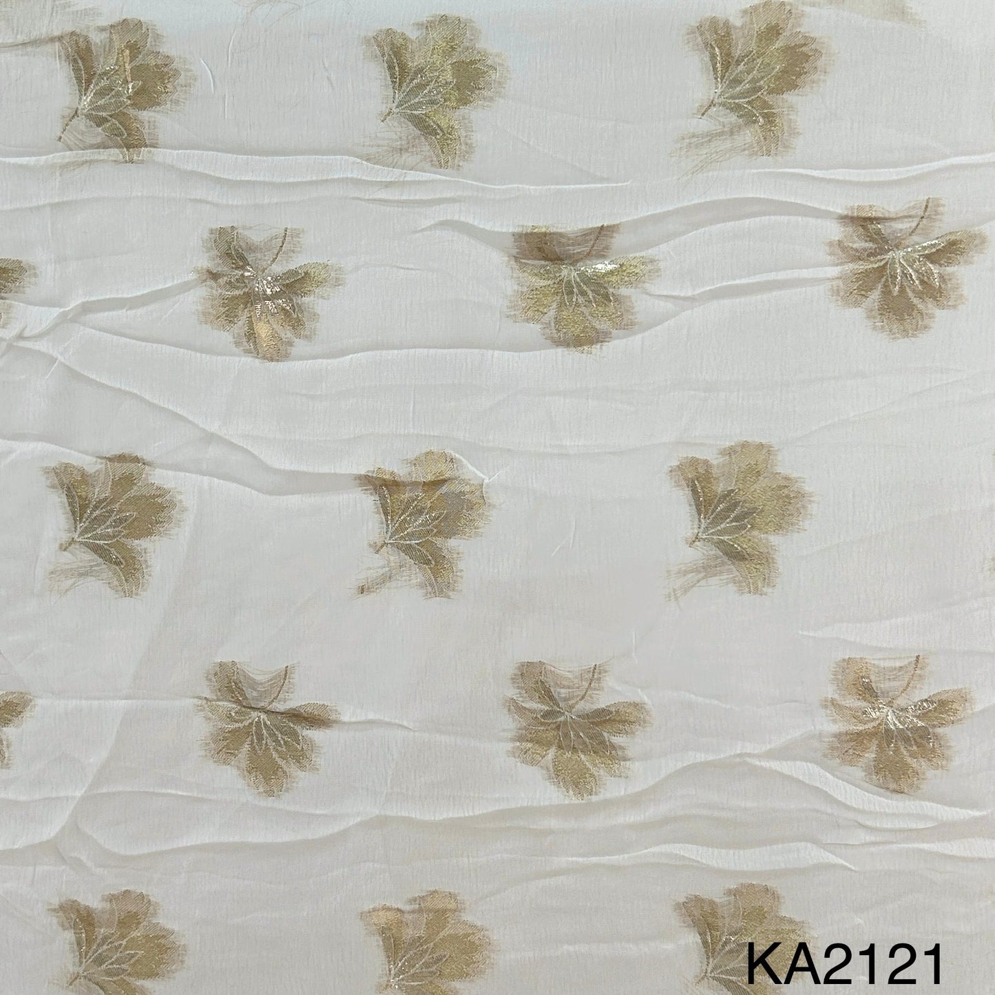 Dyeable Zari Georgette Fabric-KA2121
