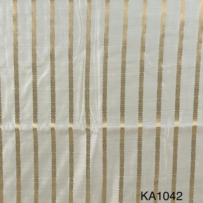 Dyeable Zari Chanderi Fabric-KA1042