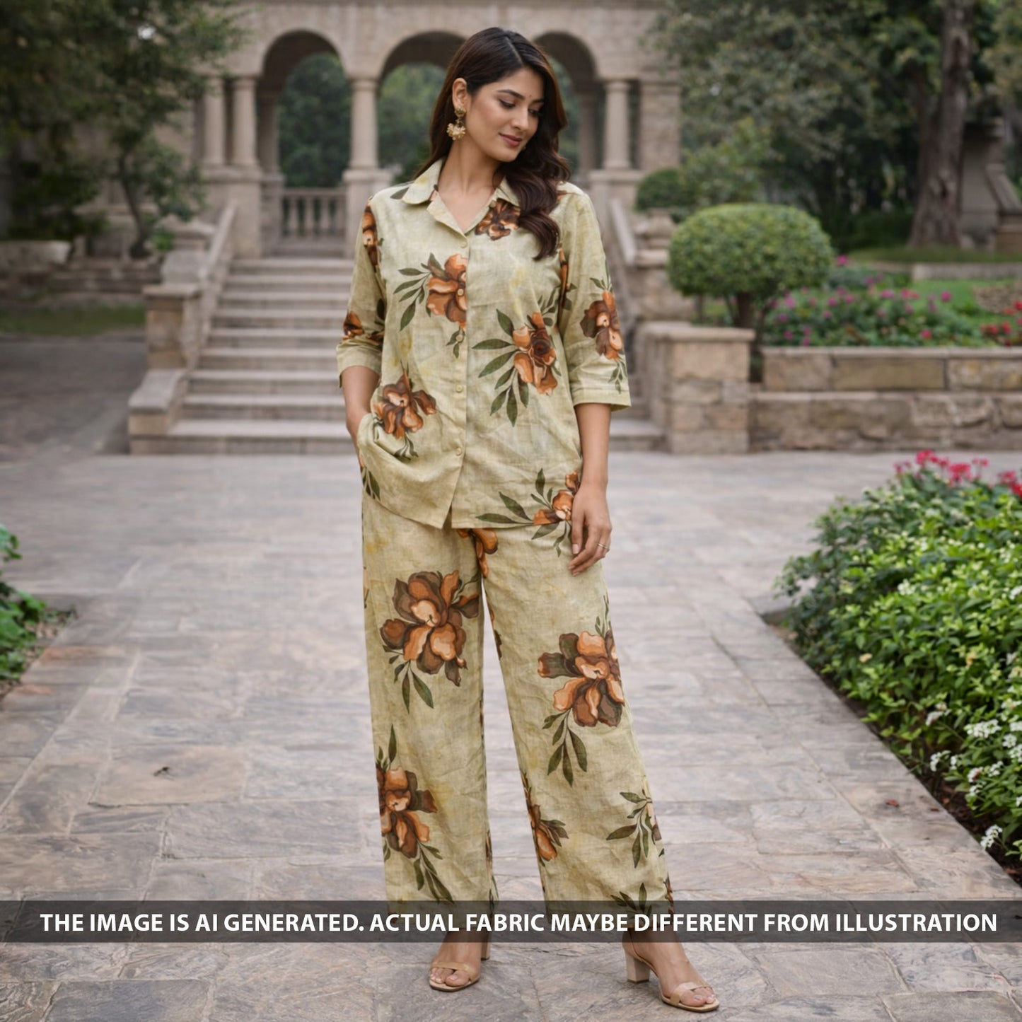 Digital Print Modal Cotton Fabric - F6358