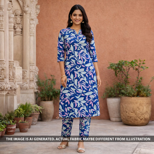 Printed Hakoba Cotton Fabric - F6305