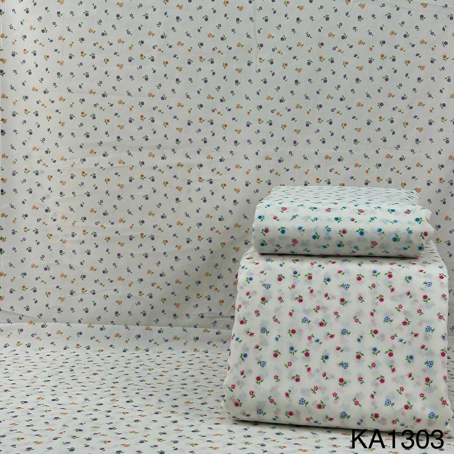 Floral Print Cotton Fabric-KA1303