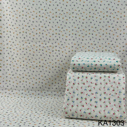 Floral Print Cotton Fabric-KA1303