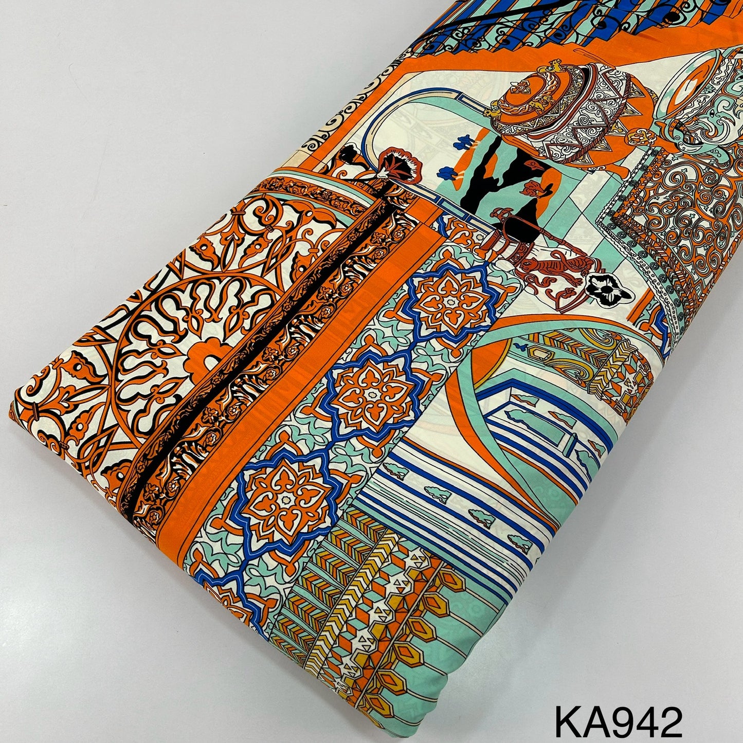 Printed Crepe Fabric-KA942
