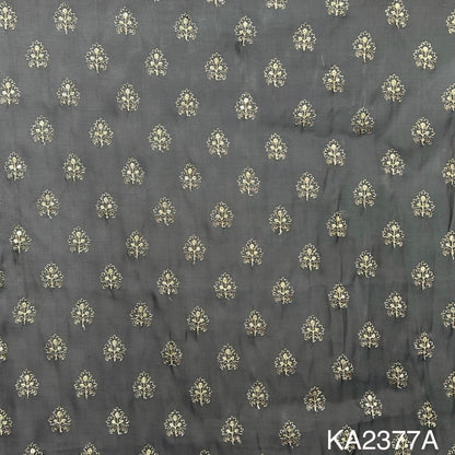 Zari Sequins Organza Fabric-KA2377