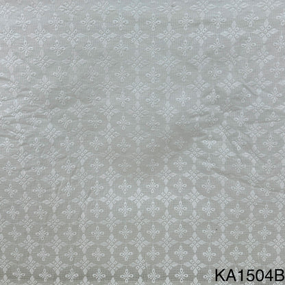 Embroidered Kota Cotton Fabric-KA1504