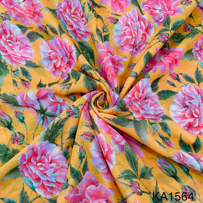 Printed Georgette Fabric-KA1584
