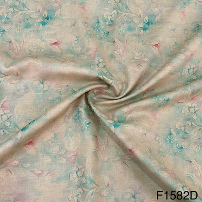 Printed Linen fabric-F1582