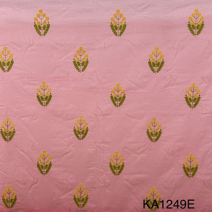 Embroidered Kota Cotton Fabric-KA1249
