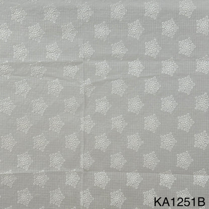 Embroidered Kota Cotton Fabric-Ka1251