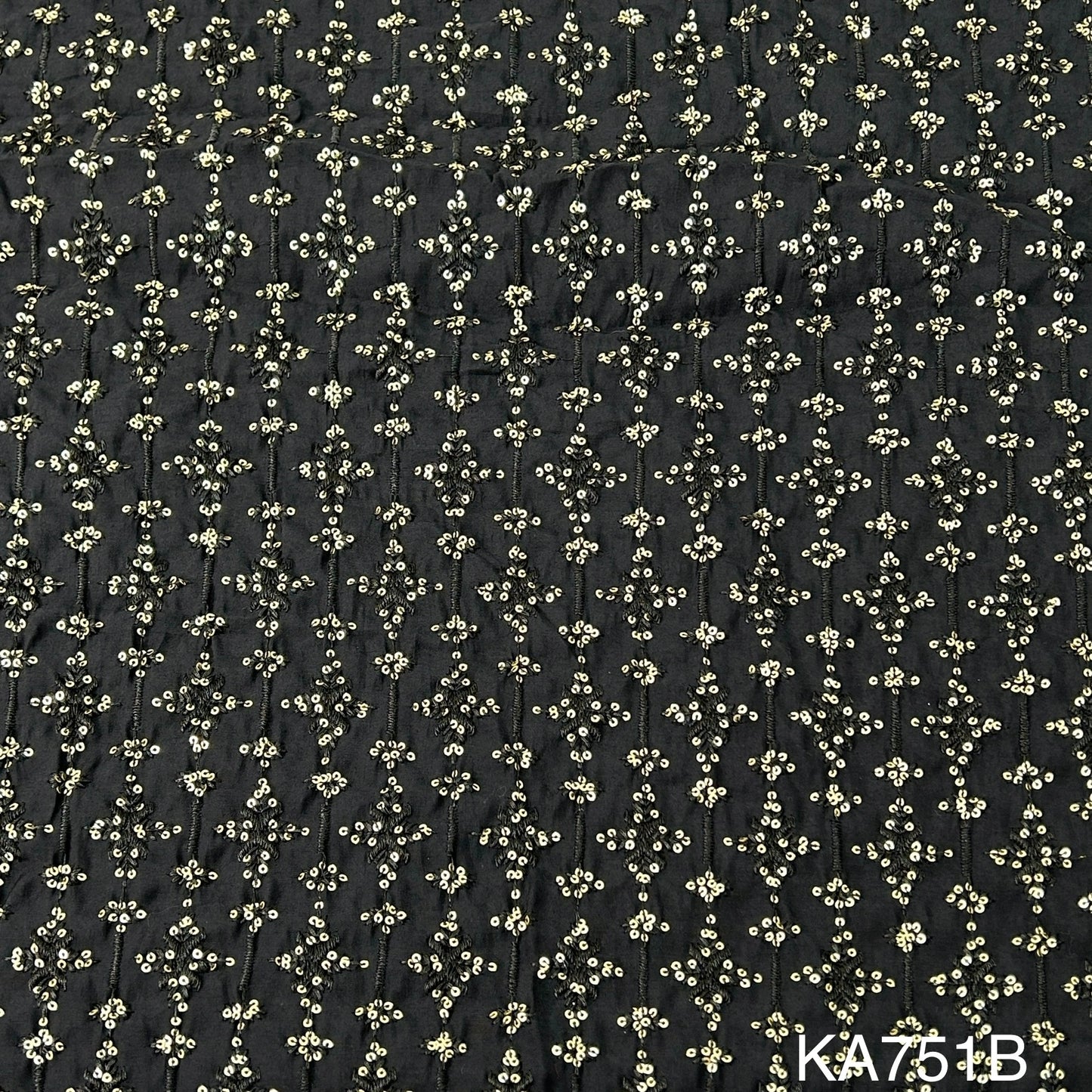 Thread Sequins Modal Silk Fabric KA751