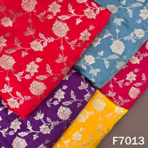 Zari Work Banarasi Silk Fabric - F7013