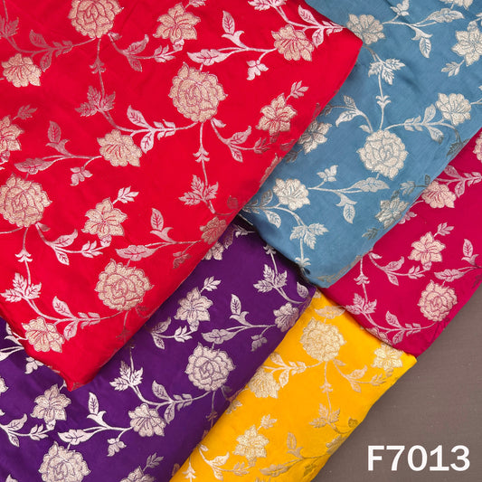 Zari Work Banarasi Silk Fabric - F7013