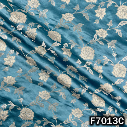 Zari Work Banarasi Silk Fabric - F7013