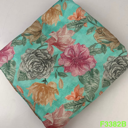 Printed Muslin Fabric-F3382
