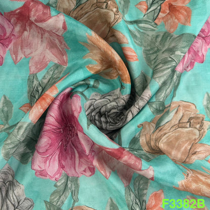 Printed Muslin Fabric-F3382