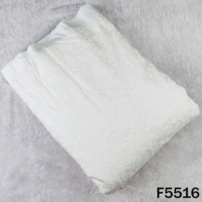 Dyeable Thread Sequins Embroidered Dola Silk Fabric - F5516