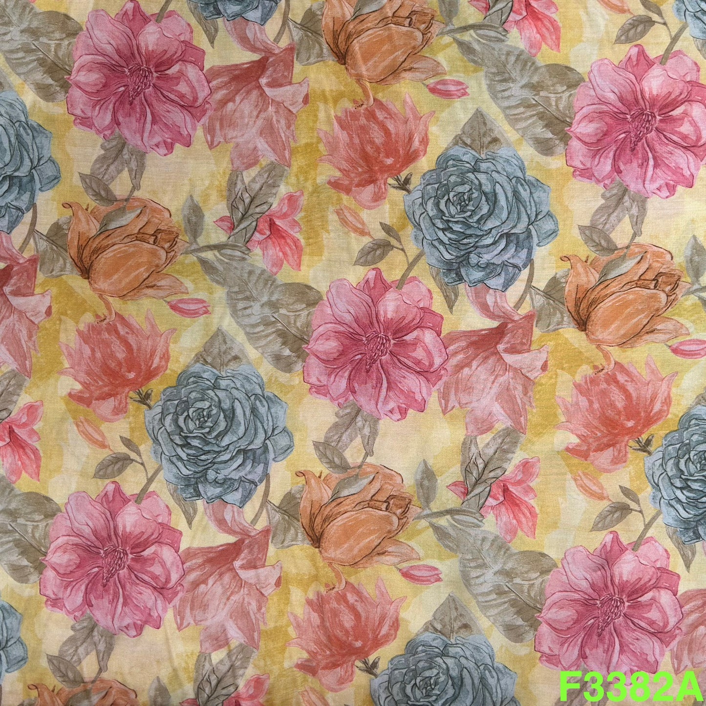 Printed Muslin Fabric-F3382